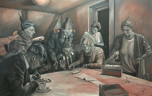 Die Offenbarung der Alten by Carola E. Thiele, Painting for Sale on Select