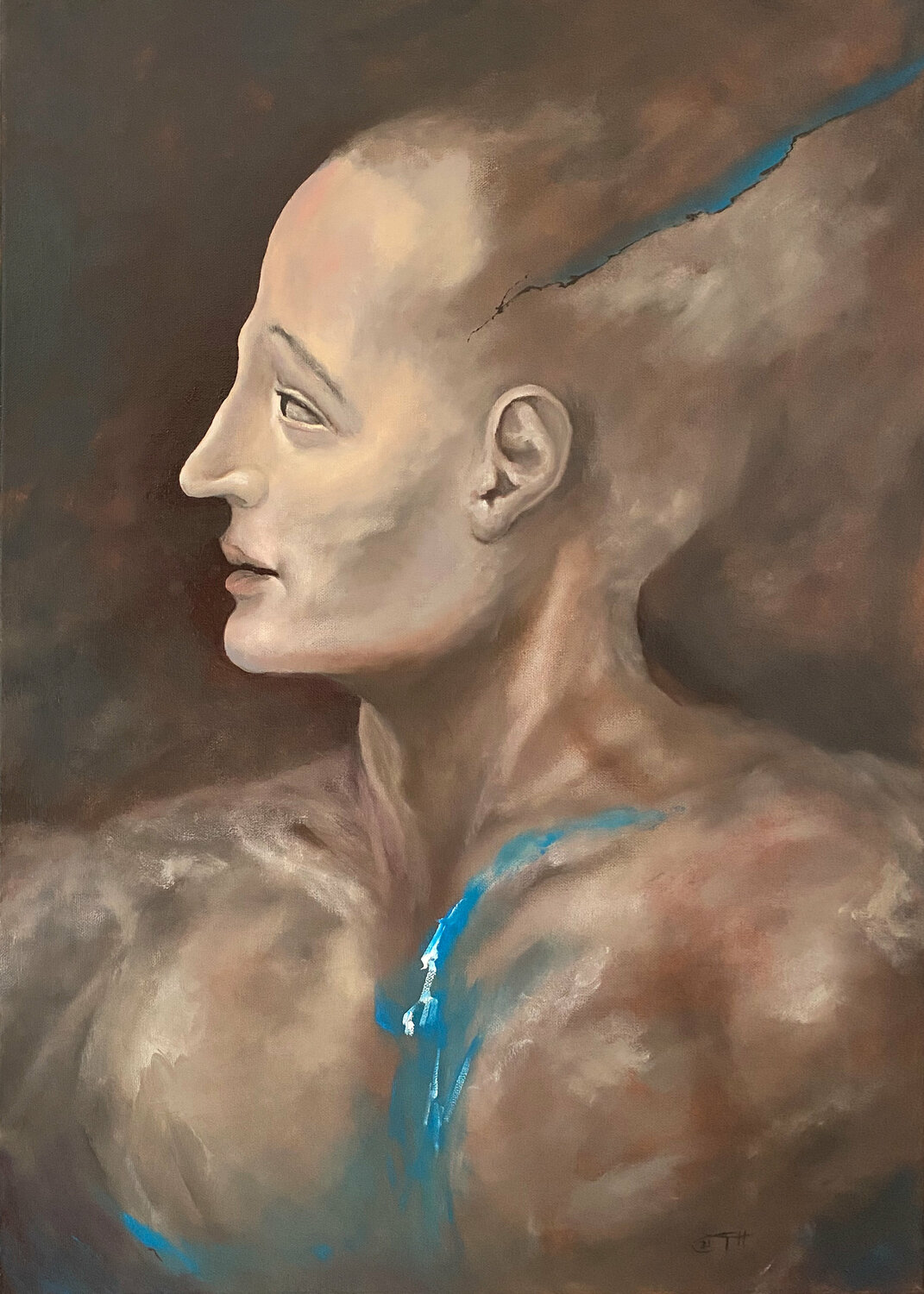 The Actor Carola E. Thiele Original painting for sale