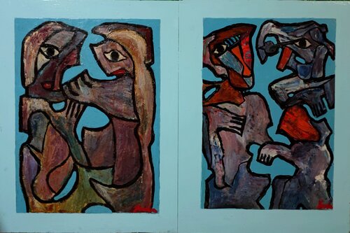 Alienigenas by Juan Varela, Painting for Sale on Select