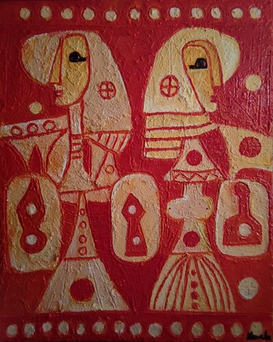 Cortesanas by Juan Varela, Painting for Sale on Select