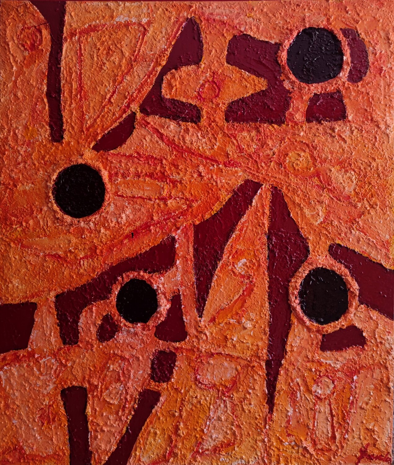 Demasiado corazón, Willy Juan Varela Original painting for sale