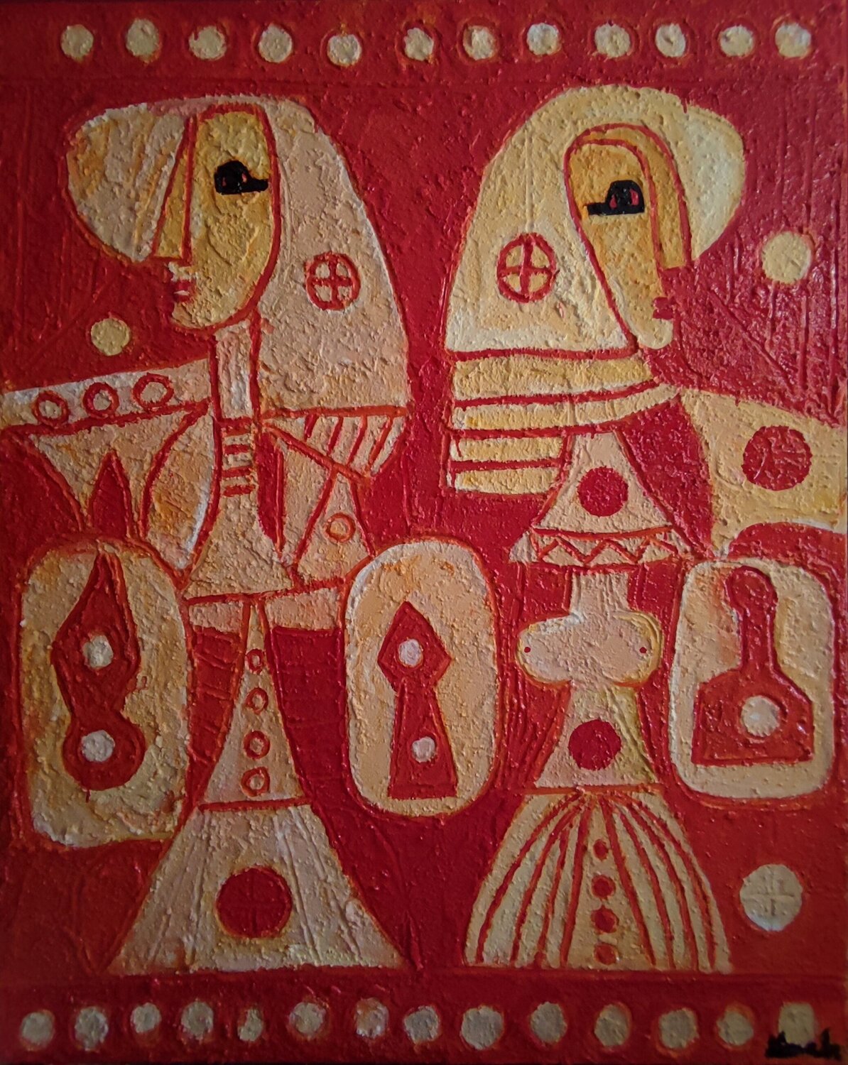 Cortesanas Juan Varela Original painting for sale