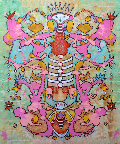 La Calavera Catrina by Bruce Rubenstein, Painting for Sale on Select