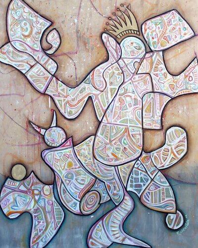 The King of Knowledge by Bruce Rubenstein, Painting for Sale on Select