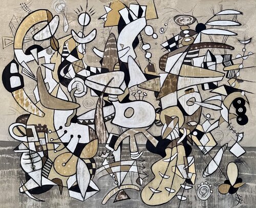 Deconstructing JP by Bruce Rubenstein, Painting for Sale on Select