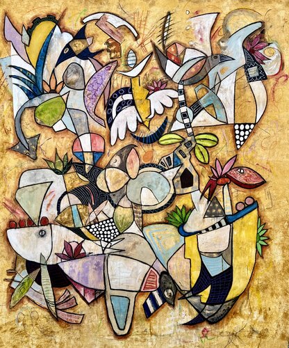 Fusion Contusion by Bruce Rubenstein, Painting for Sale on Select