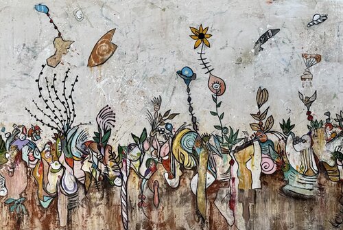 Lunar Landscape by Bruce Rubenstein, Painting for Sale on Select