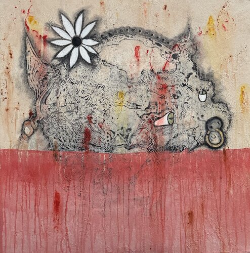 Scarlet Woman by Bruce Rubenstein, Painting for Sale on Select