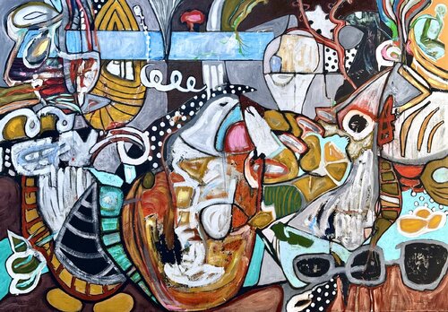 Sky’s The Limit by Bruce Rubenstein, Painting for Sale on Select