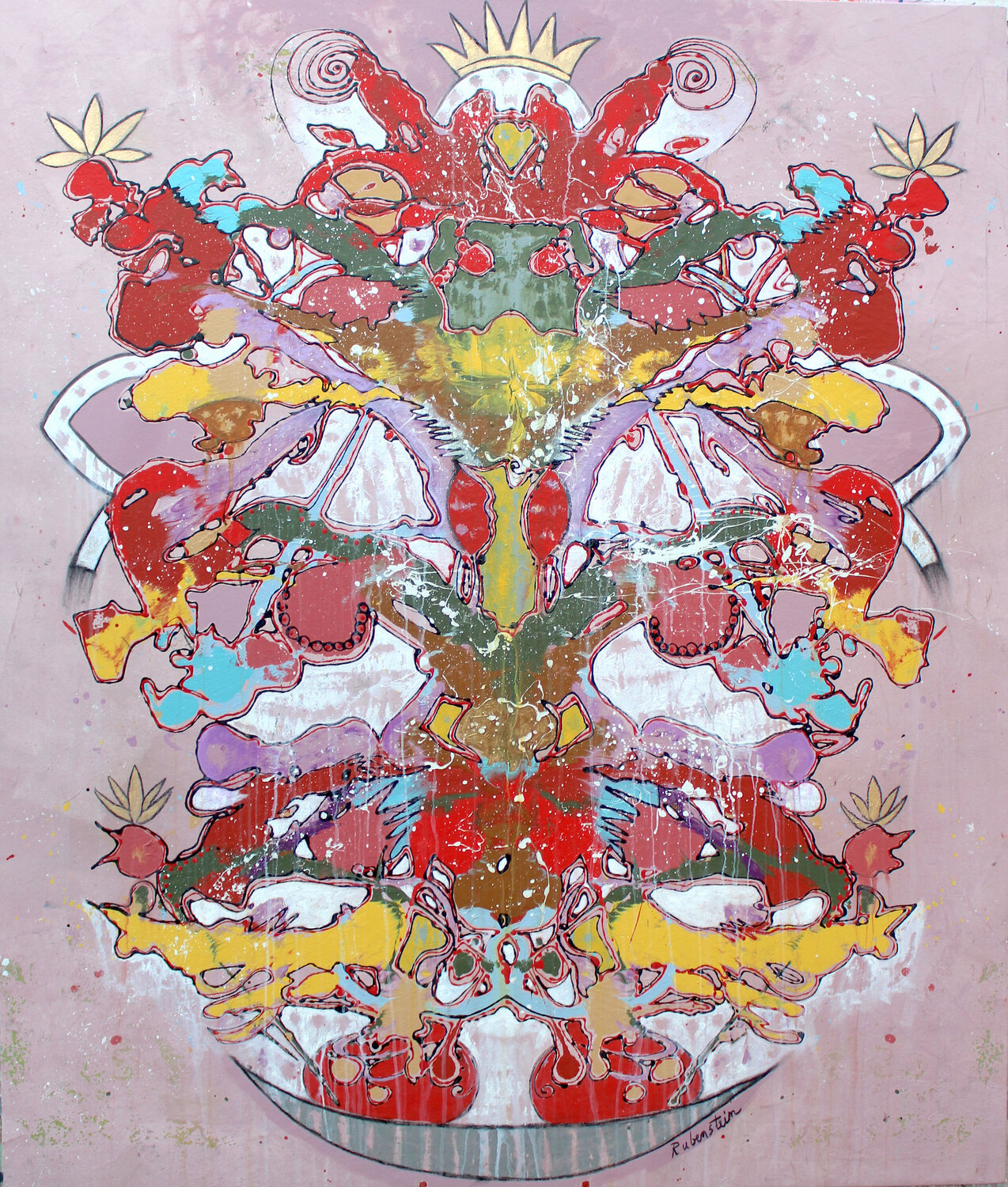 The Dragon Man Bruce Rubenstein Original painting for sale