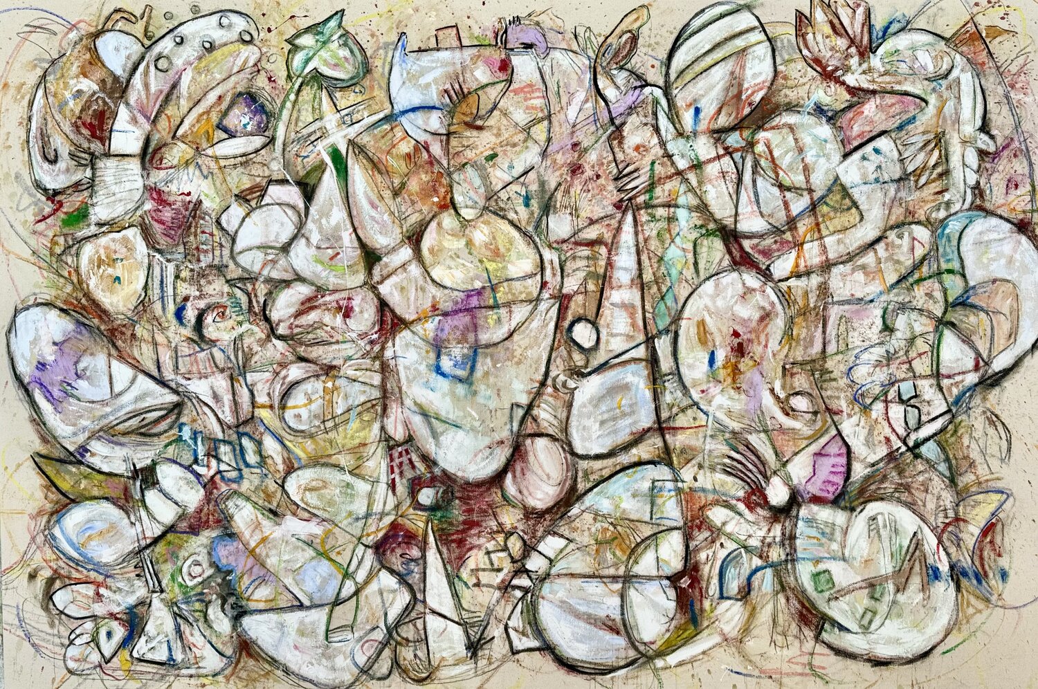 Un Cyclone Bruce Rubenstein Original painting for sale
