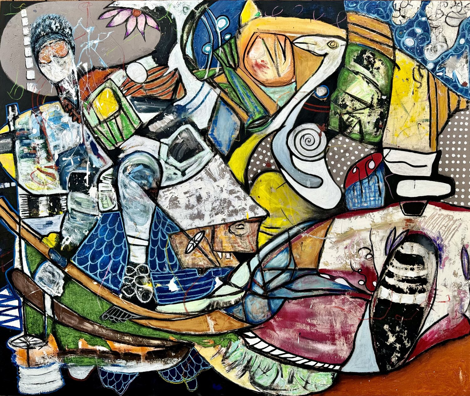 Live Like Sam Bruce Rubenstein Original painting for sale