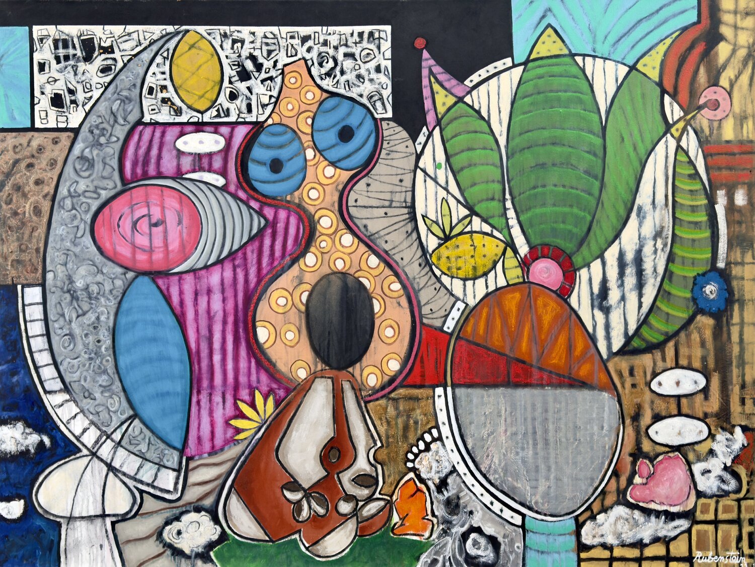 Garden of Intuition Bruce Rubenstein Original painting for sale
