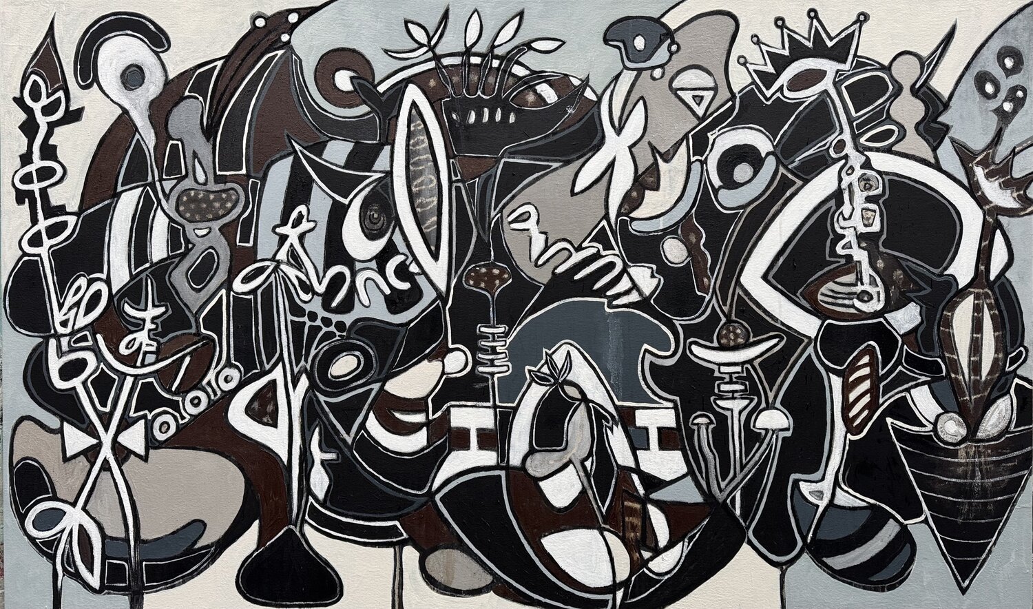 Not Like Us Bruce Rubenstein Original painting for sale