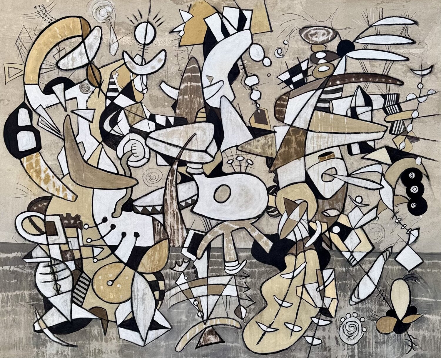 Deconstructing JP Bruce Rubenstein Original painting for sale