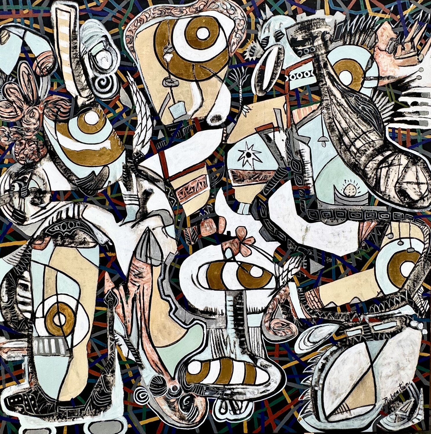 Turbulent Tranquility Bruce Rubenstein Original painting for sale