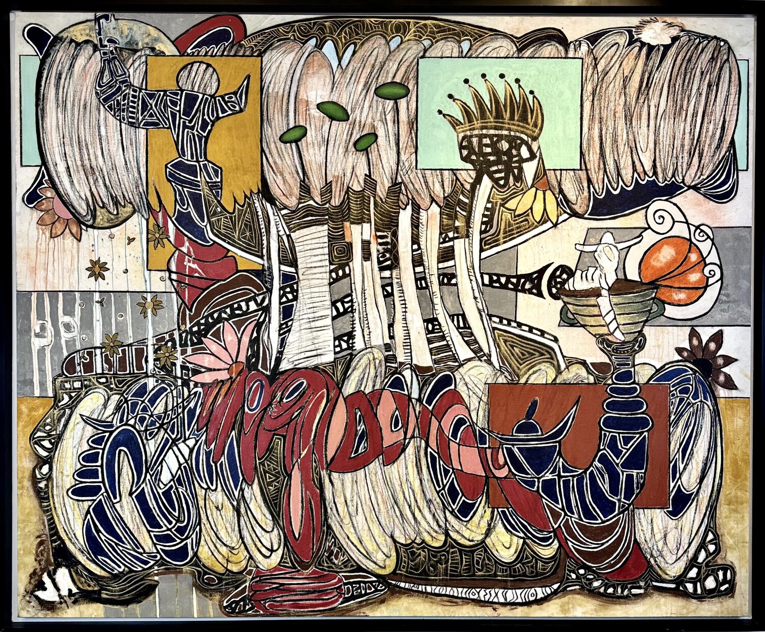 Instant Vintage Bruce Rubenstein Original painting for sale