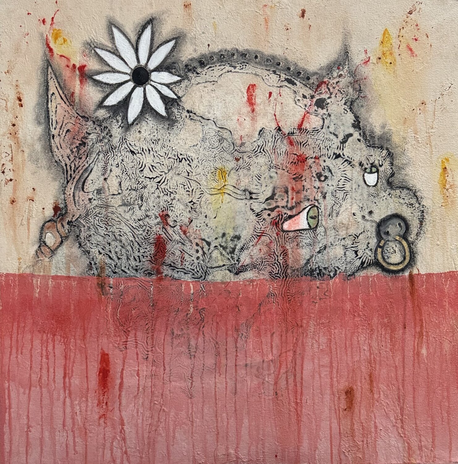 Scarlet Woman Bruce Rubenstein Original painting for sale