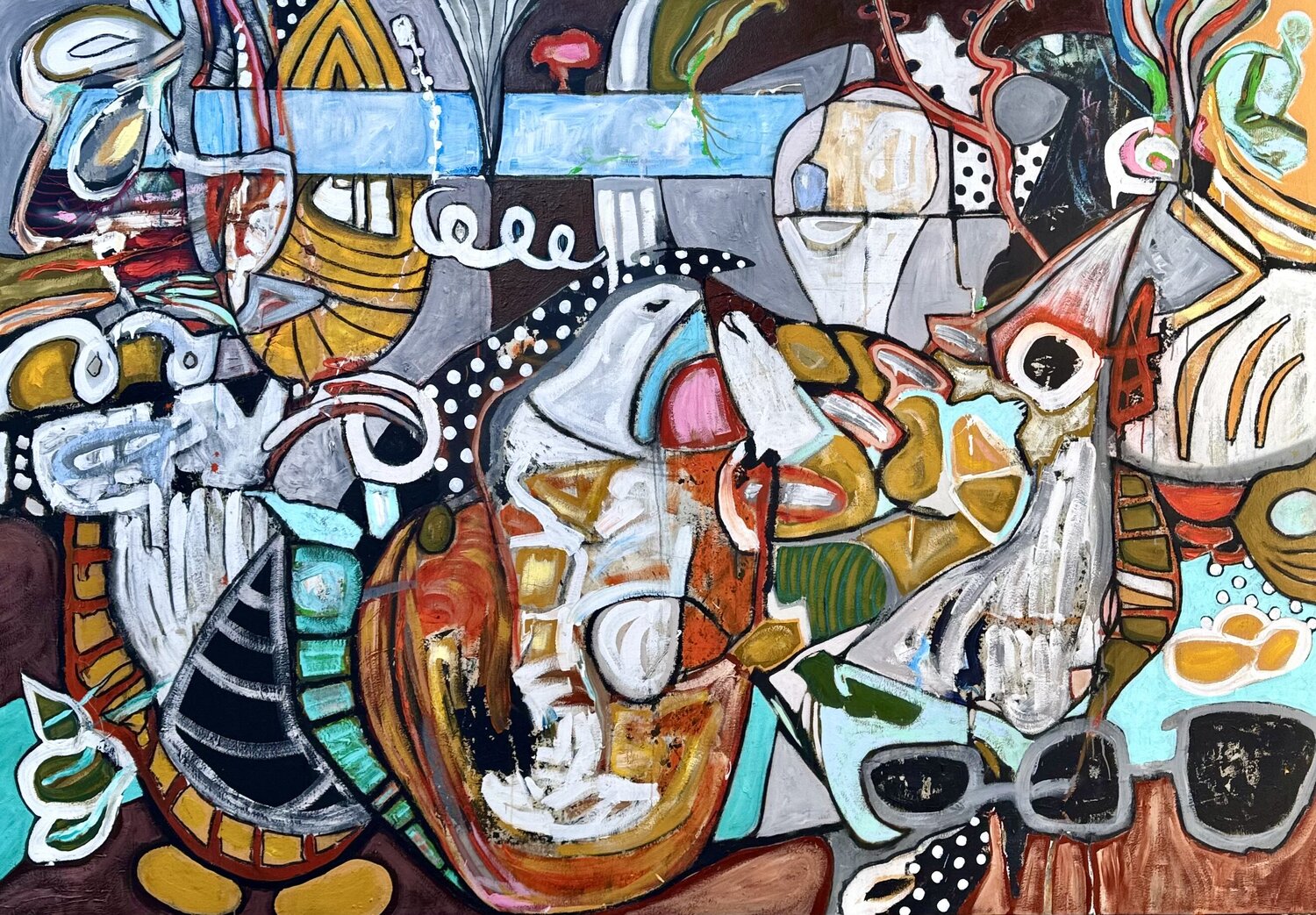Sky’s The Limit Bruce Rubenstein Original painting for sale