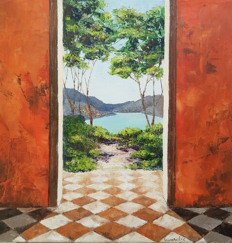 Au bord du lac by Laurelle Bessé, Painting for Sale on Select