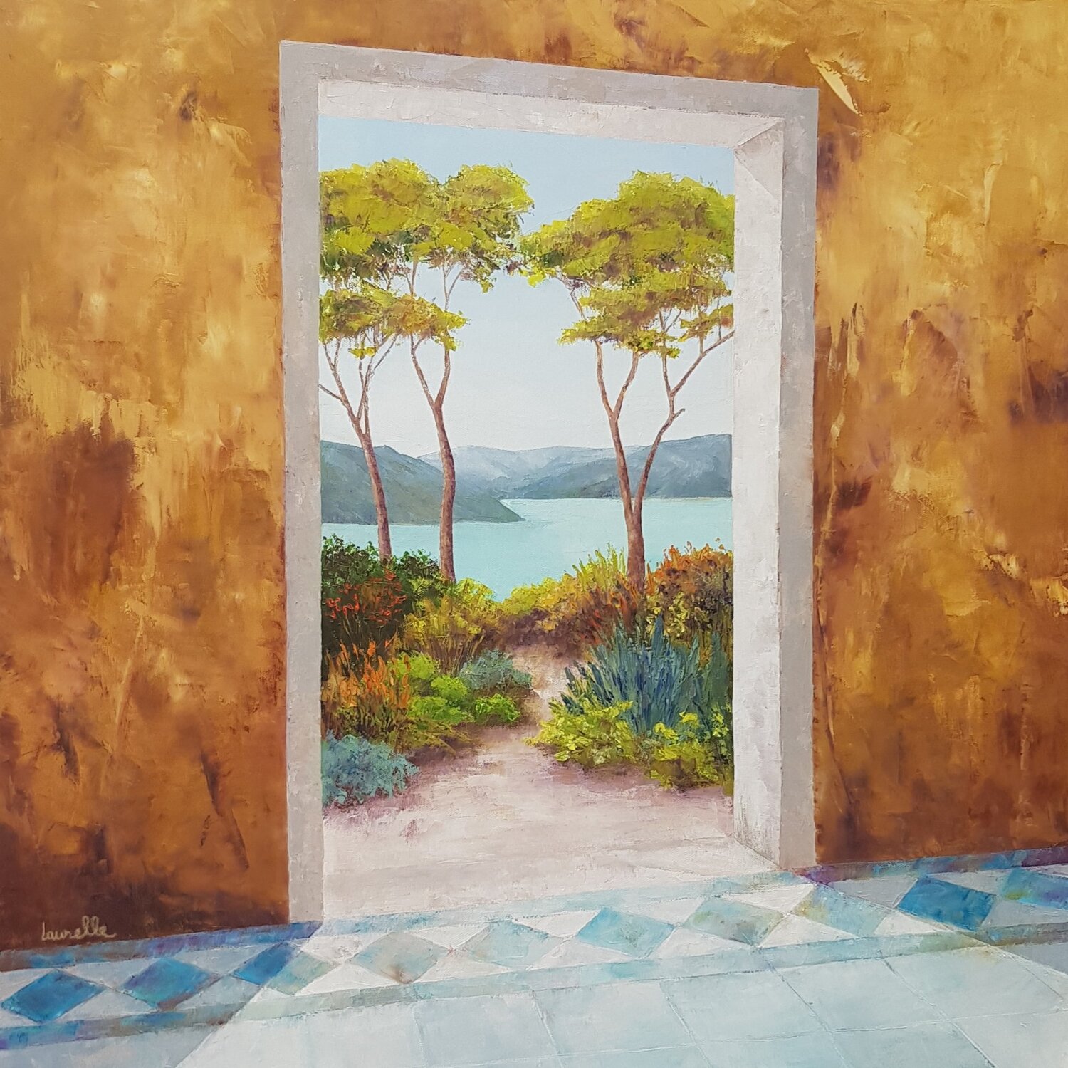 Contemplation Laurelle Bessé Original painting for sale