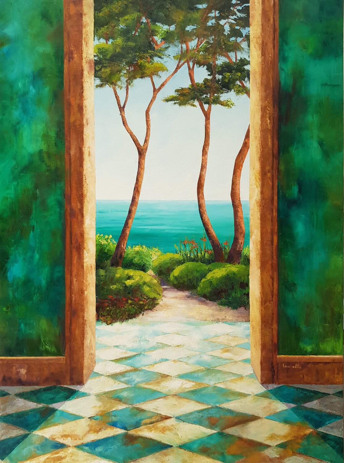 Encore un été Laurelle Bessé Original painting for sale