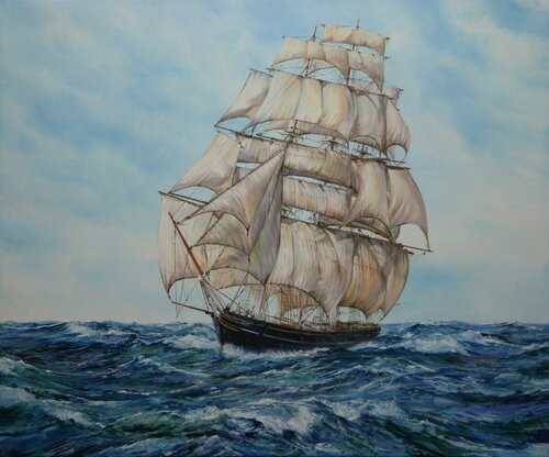 THE CUTTY SARK by Peter Goodhall, Painting for Sale on Select