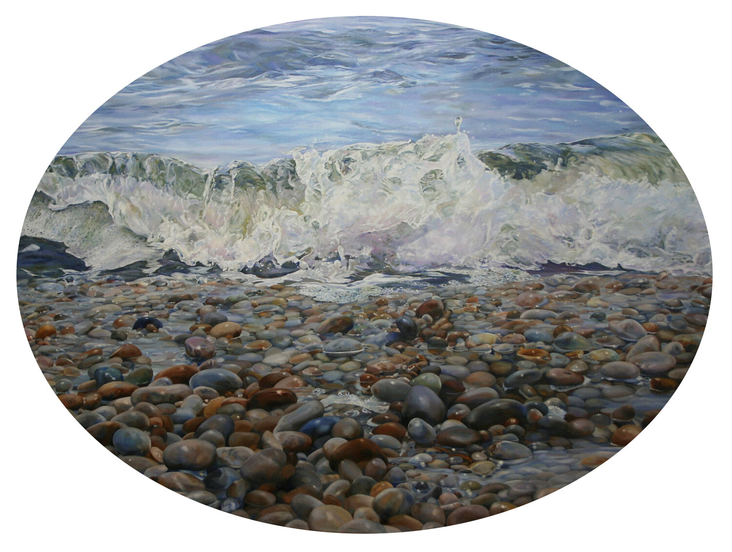 PEBBLE BEACH Peter Goodhall Original painting for sale