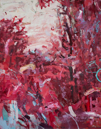 Splash In Red by Glib Franko, Painting for Sale on Select