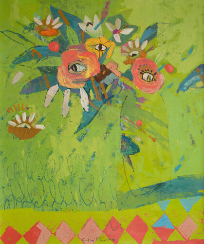 My Flowers Bright by Glib Franko, Painting for Sale on Select