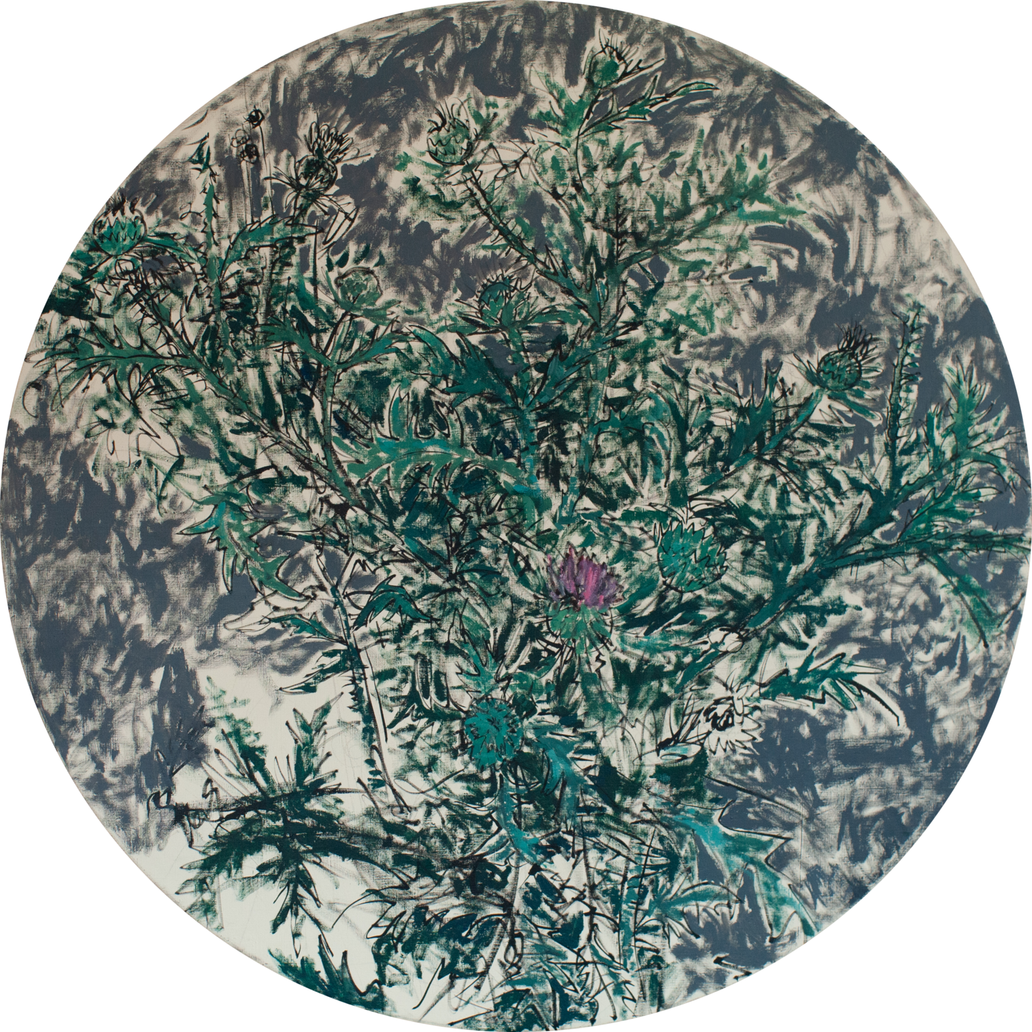 Thistle Glib Franko Original painting for sale