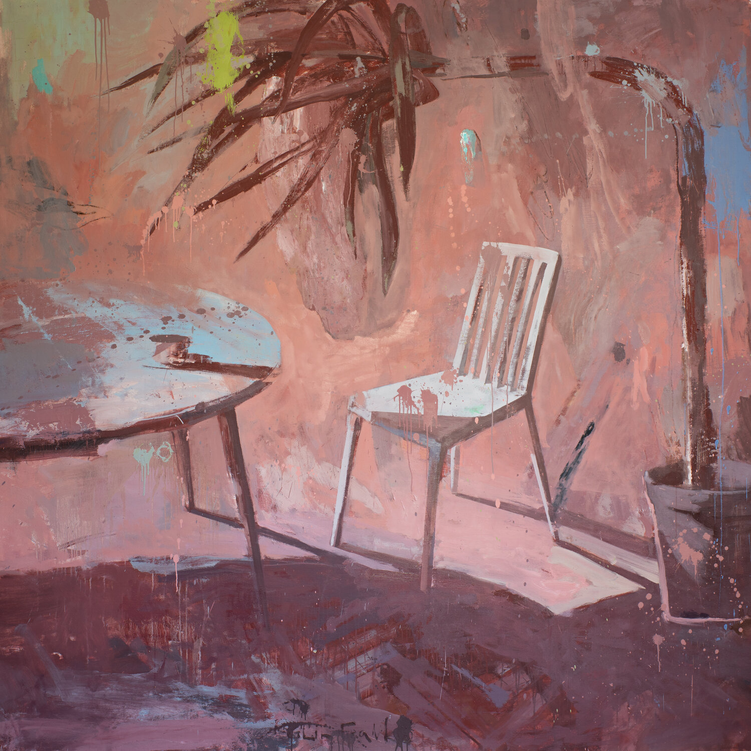 Empty Place Glib Franko Original painting for sale
