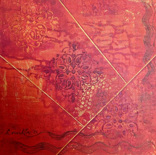 IN SEARCH OF HARMONY- III by Anukta Mukherjee Ghosh, Painting for Sale on Select