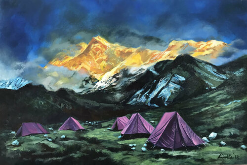HEAVEN ON EARTH by Anukta Mukherjee Ghosh, Painting for Sale on Select