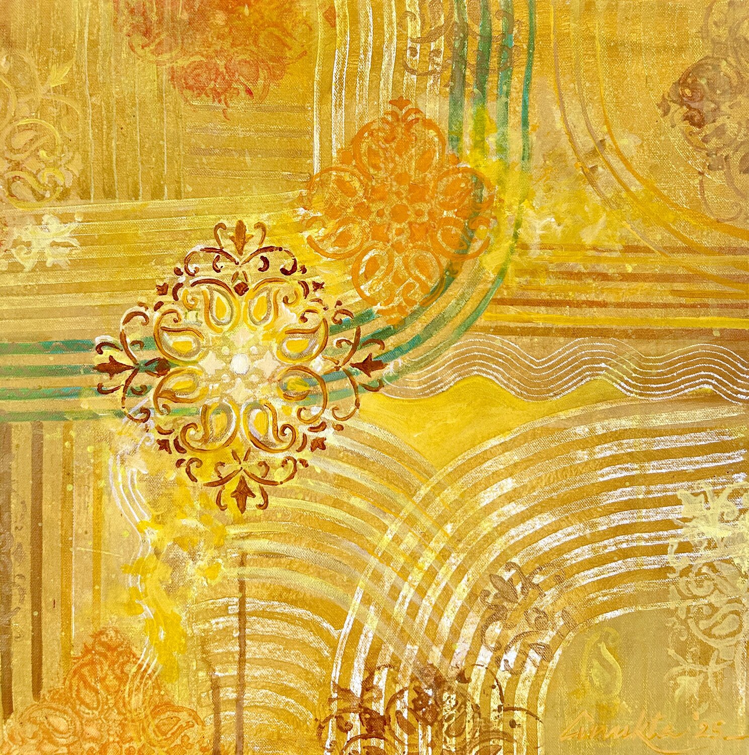 IN SEARCH OF HARMONY- II Anukta Mukherjee Ghosh Original painting for sale