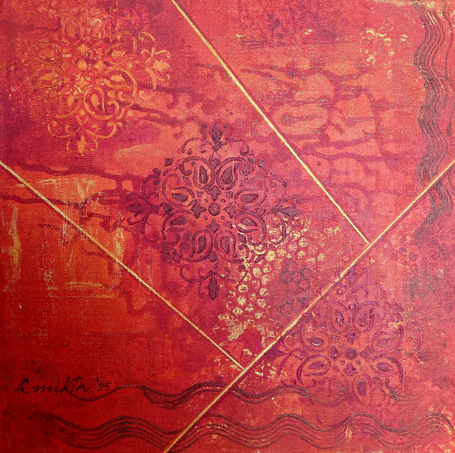 IN SEARCH OF HARMONY- III Anukta Mukherjee Ghosh Original painting for sale