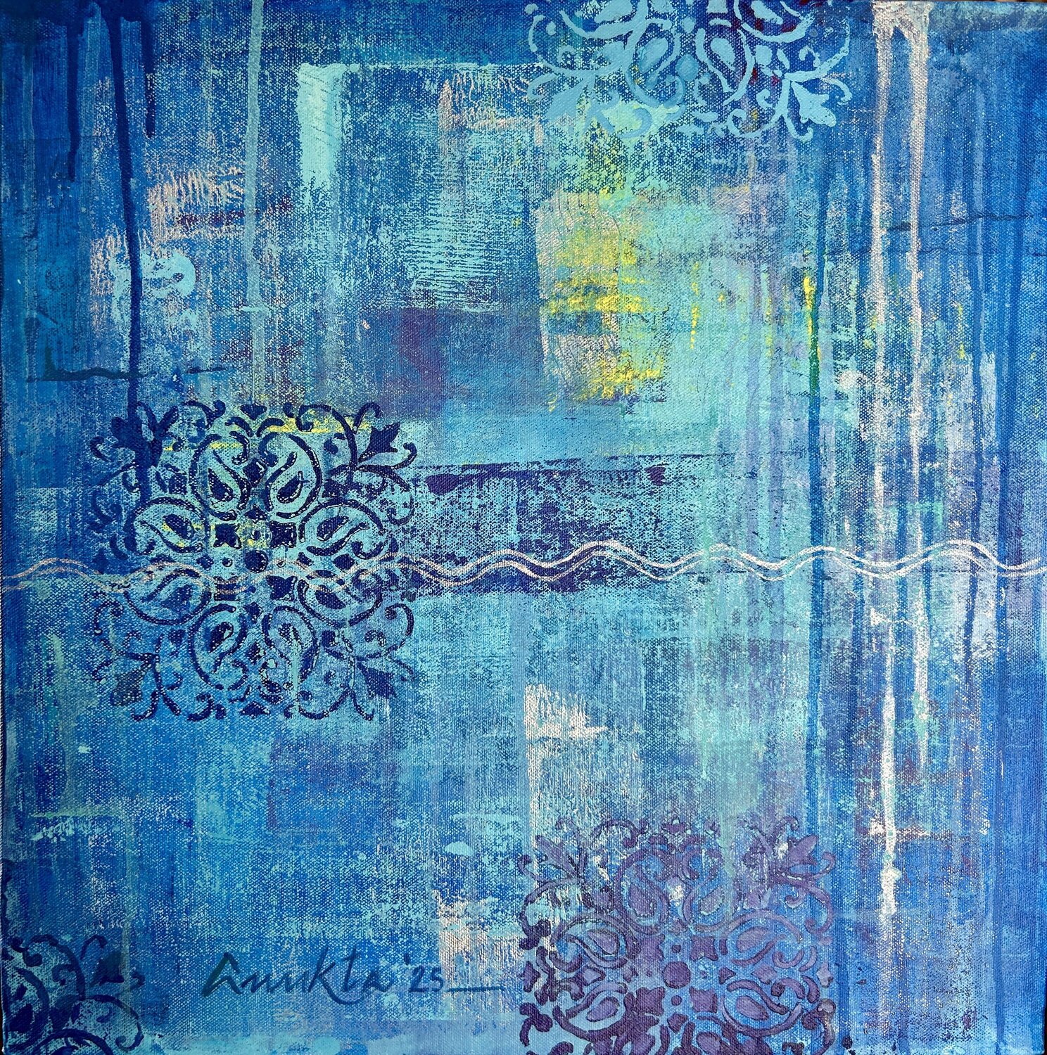 IN SEARCH OF HARMONY- IV Anukta Mukherjee Ghosh Original painting for sale