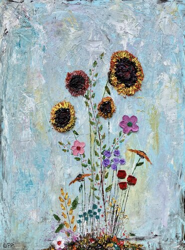 September Sunflowers by Matthias Lupri, Painting for Sale on Select