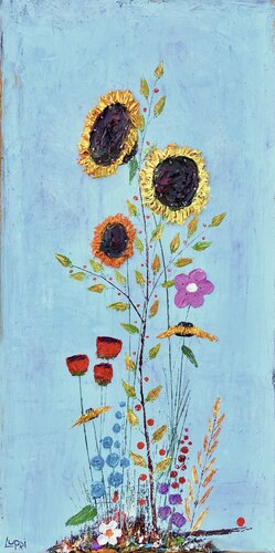 October Sunflowers by Matthias Lupri, Painting for Sale on Select