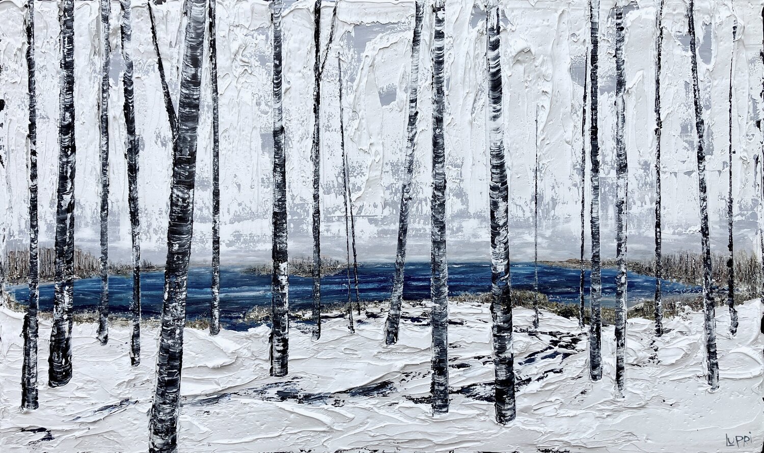 Another Winter's Cove Matthias Lupri Original painting for sale