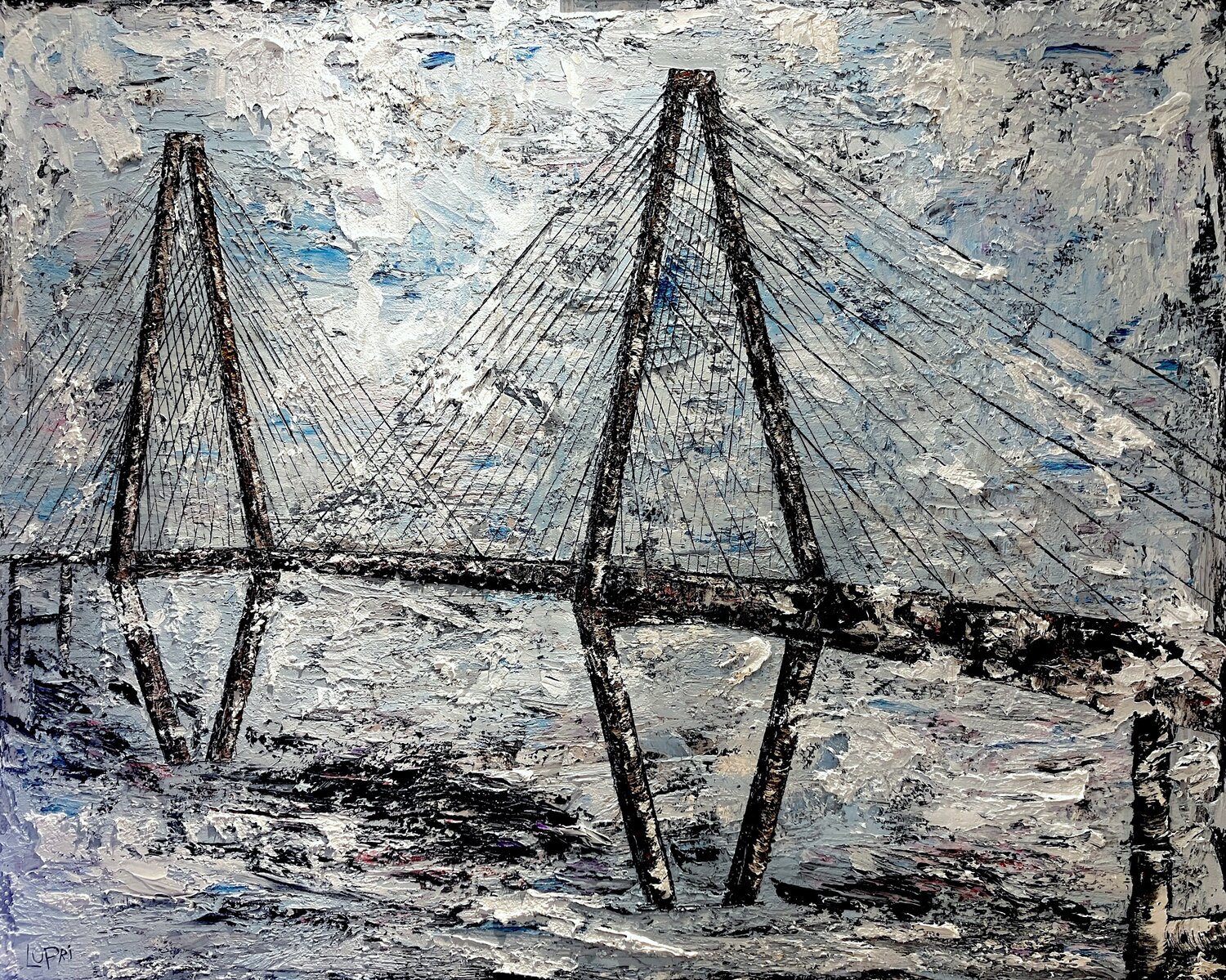 Blue Ravenel Matthias Lupri Original painting for sale