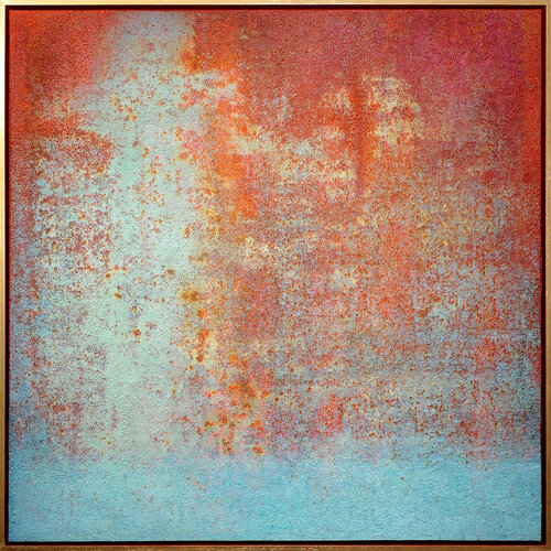 Electric Blue & orange by Karin Vermeer, Painting for Sale on Select