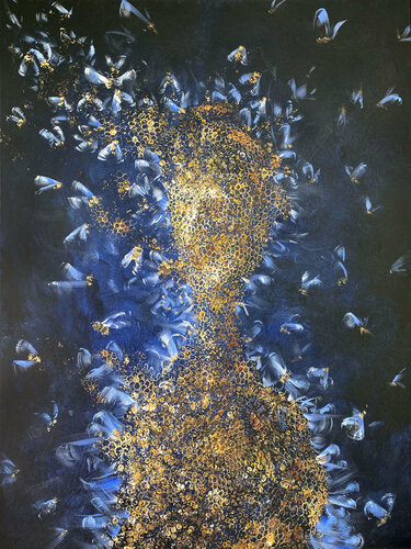 Bee Human by Matteo Neivert, Painting for Sale on Select