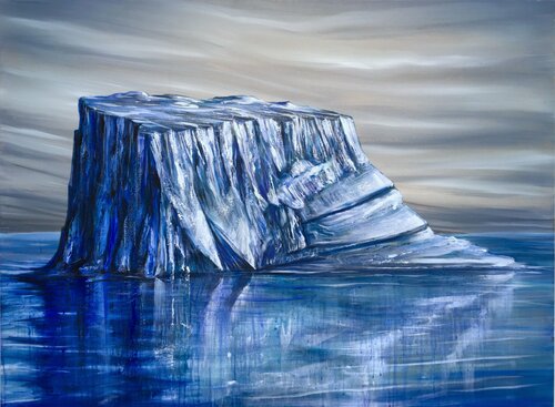 Blue Stillness by Matteo Neivert, Painting for Sale on Select