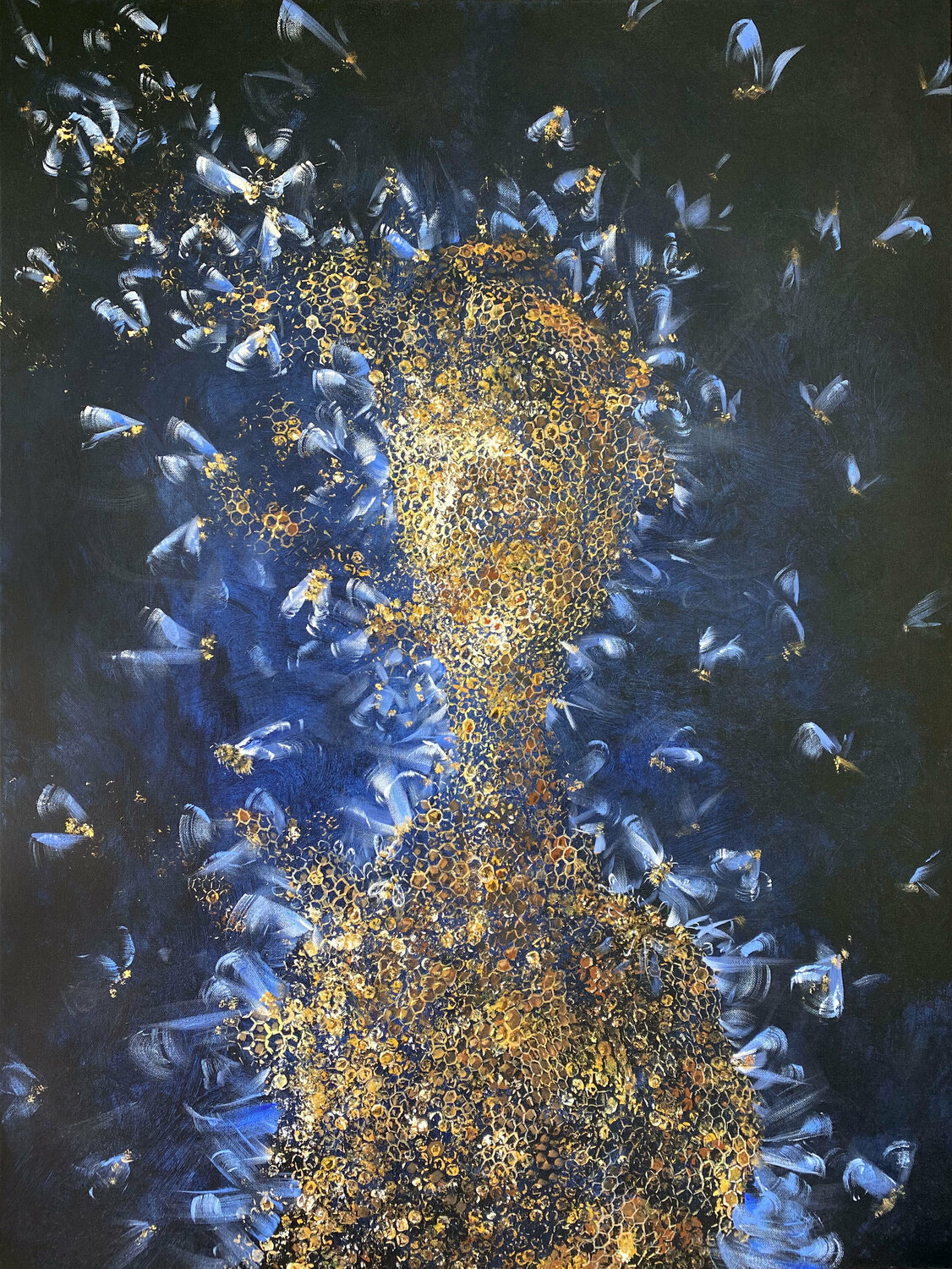 Bee Human Matteo Neivert Original painting for sale
