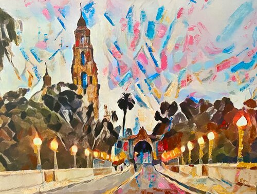 El Prado by Ezra Bejar, Painting for Sale on Select