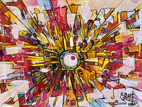 La senal del Tiempo by Ezra Bejar, Painting for Sale on Select