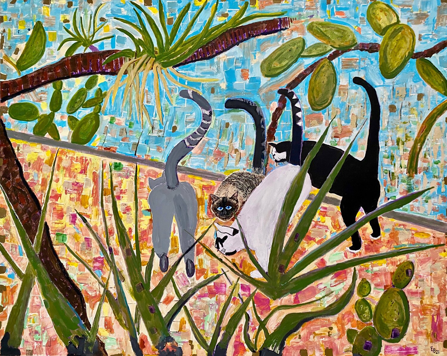 Dessert Tails Ezra Bejar Original painting for sale