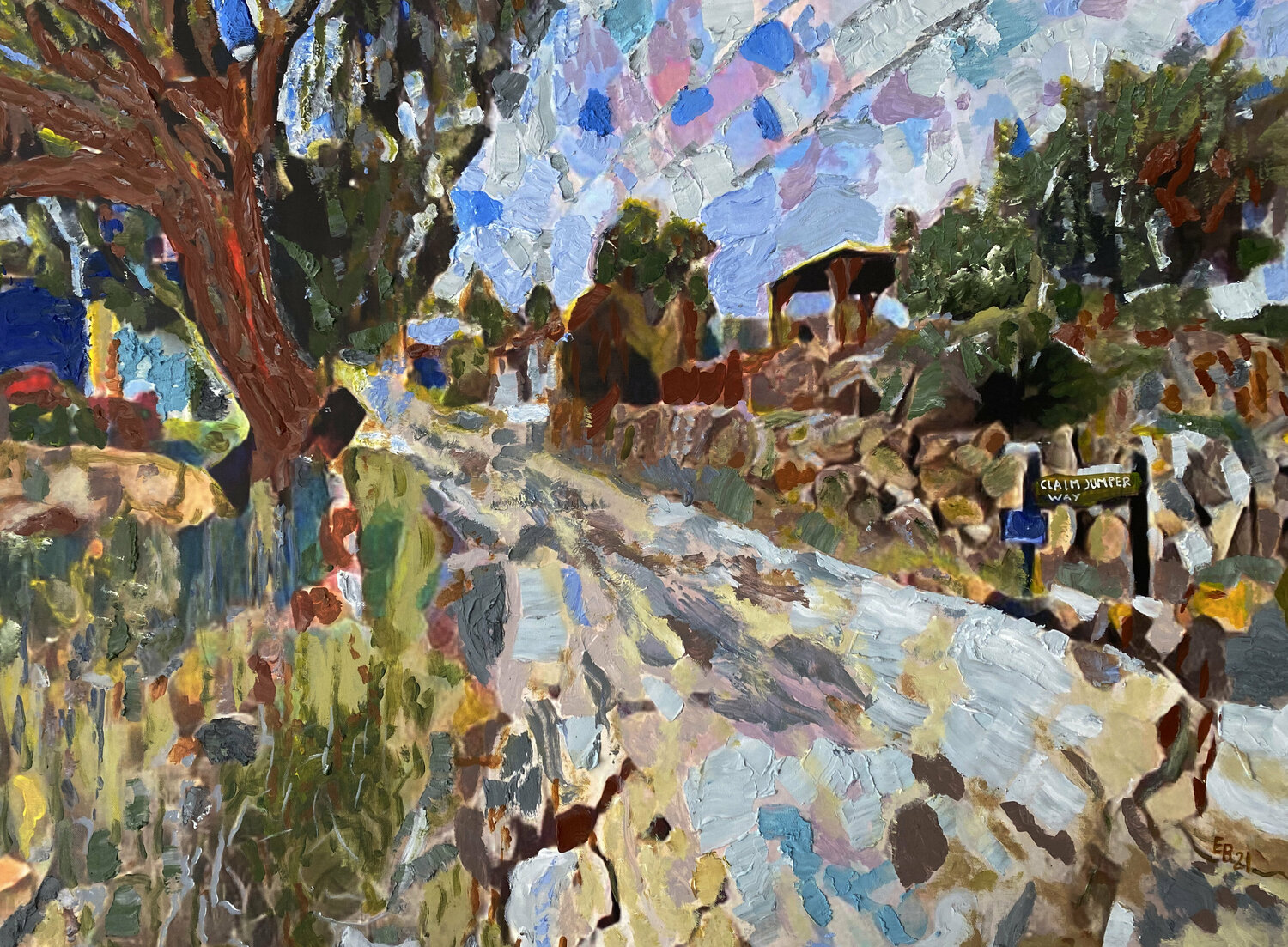 Claim Jumper Way Ezra Bejar Original painting for sale