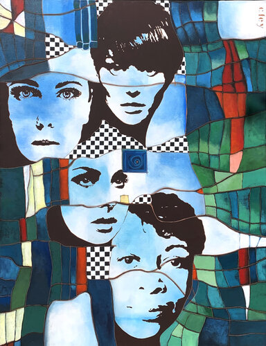 Les faces du monde by CFey, Painting for Sale on Select